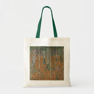 Tote Bag Forêt de bouleau par Gustav Klimt, Art Nouveau Vin
