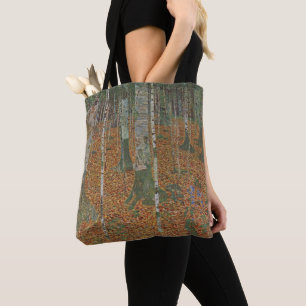 Tote Bag Forêt de bouleaux par Gustav Klimt, Art Nouveau vi