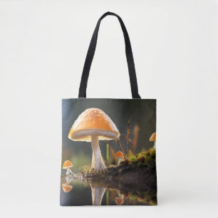 Tote Bag Forêt de champignons Nature Serene Tranquille