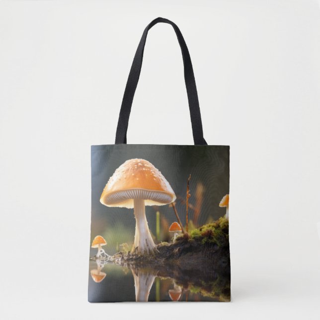 Tote Bag Forêt de champignons Nature Serene Tranquille (Devant)