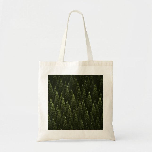 Tote Bag Forêt de conifères fractale (Devant)