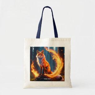 Tote Bag Forêt de feu de Fox Vide Imaginaire