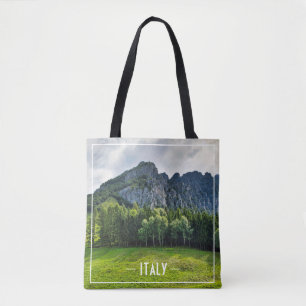 Tote Bag Forêt de montagne avec pins dans le nord de l'Ital