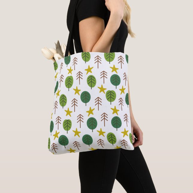 Tote Bag Forêt de Scandi (De près)