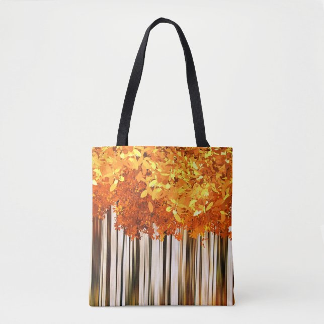 Tote Bag Forêt d'érable d'automne moderne bois d'automne (Devant)