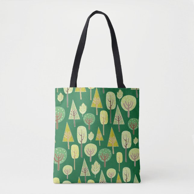 Tote Bag Forêt d'été : Conception inspirée par la nature (Devant)