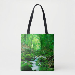 Tote Bag Forêt d'été profonde, backwoods, profonde, profond