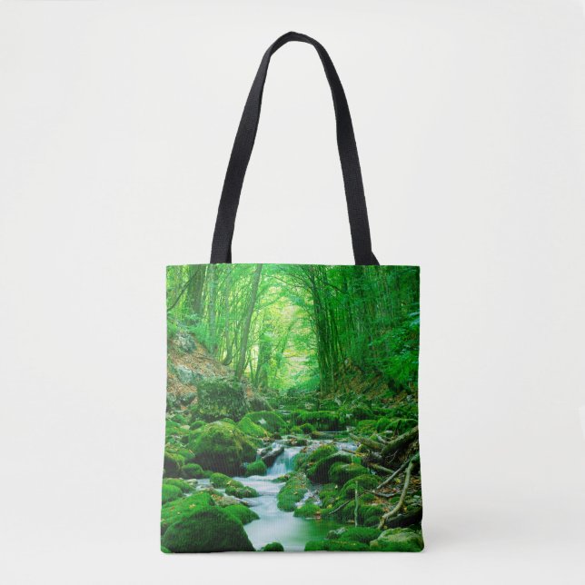 Tote Bag Forêt d'été profonde, backwoods, profonde, profond (Devant)