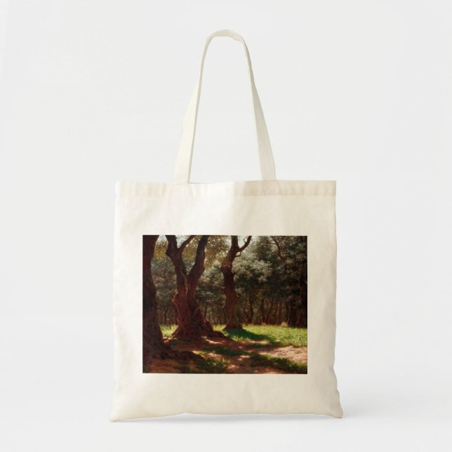 Tote Bag Forêt d'oliviers au Cap Saint Martin (Devant)