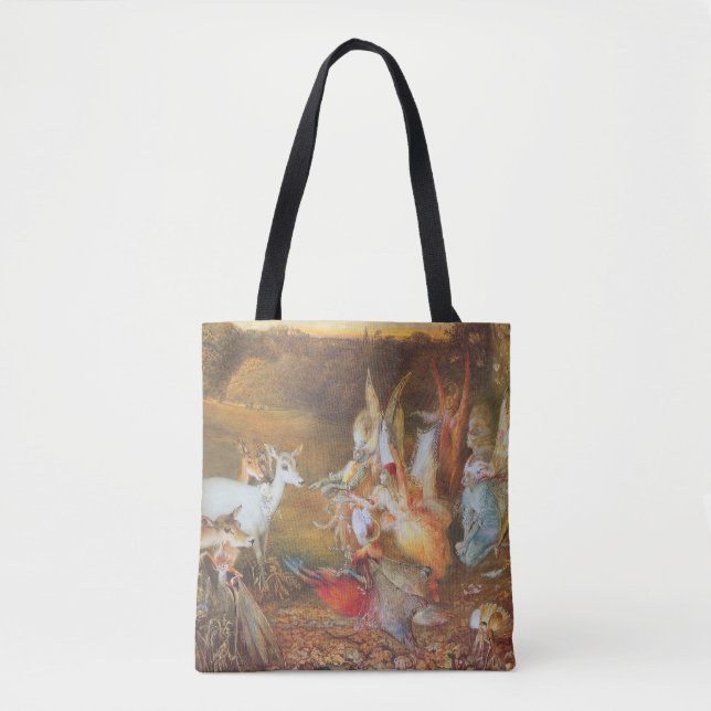 Tote Bag Forêt enchantée par l'artiste John Anster Fitzgera (Devant)