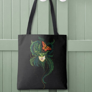 Tote Bag Forêt Envoûtante Dryade Femme Papillon Fantaisie