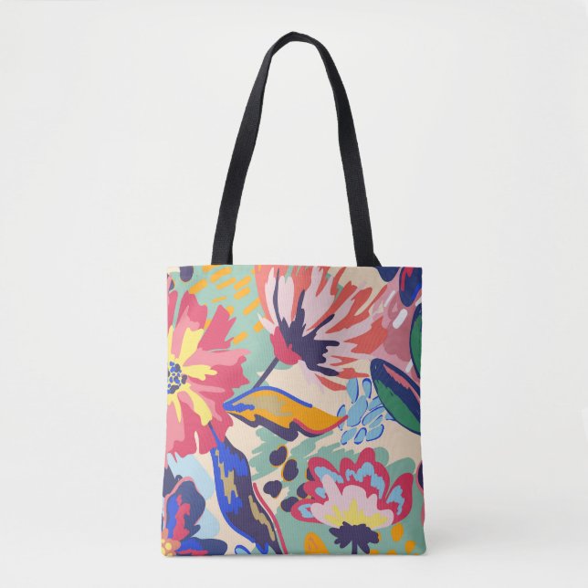 Tote Bag Forêt et roses (Devant)