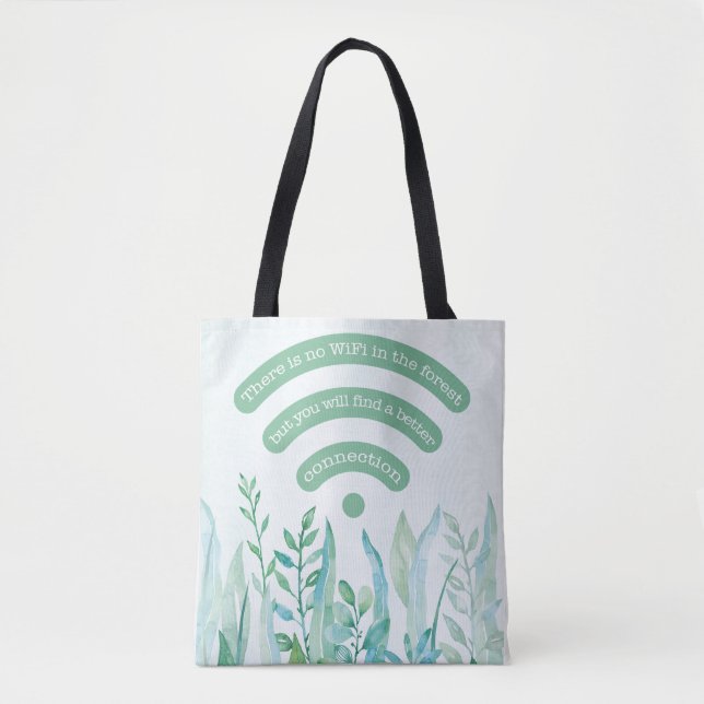 Tote Bag Forêt - feuilles tropicaux plus devis (Devant)