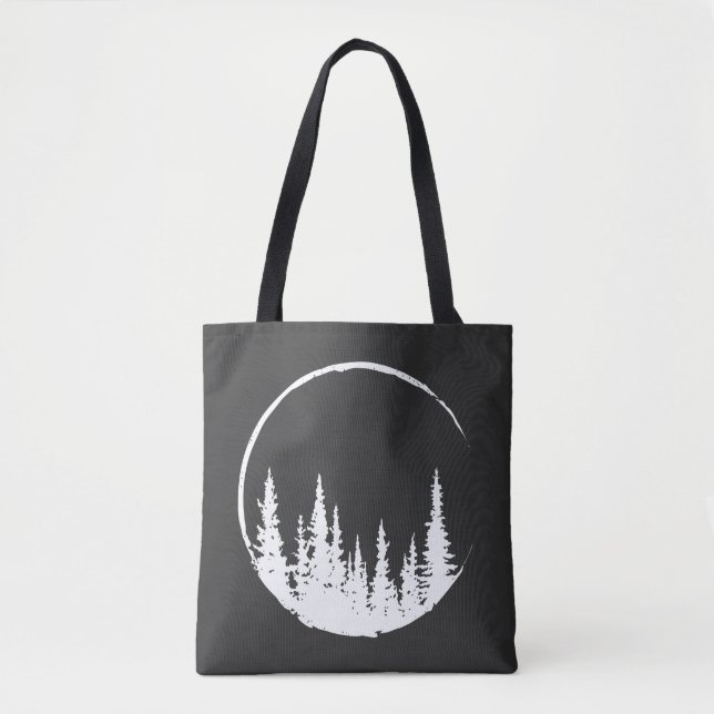 Tote Bag Forêt Florale Arbre Arbre Aimant Forêt Arbre (Devant)