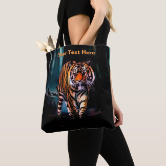 Tote Bag Forêt foncée de Tigre brillant