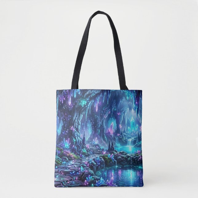 Tote Bag Forêt lumineuse avec lac (Devant)
