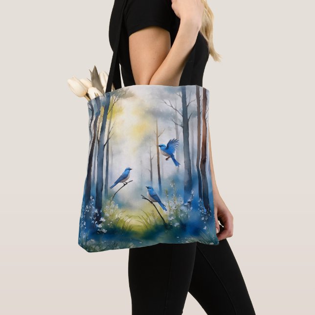 Tote Bag Forêt Scénique de Merlesbleus des Bois (De près)