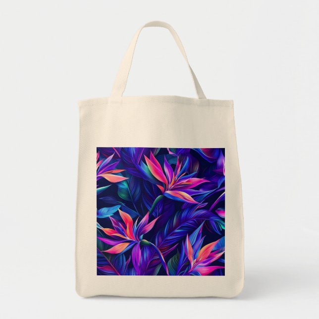 Tote Bag Forêt tropicale de minuit (Devant)