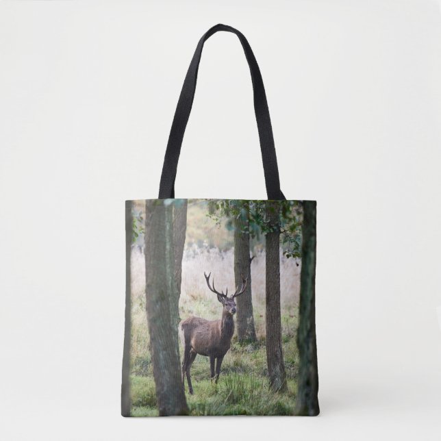 Tote Bag Forêt | Woodlands & Red Deer (Devant)