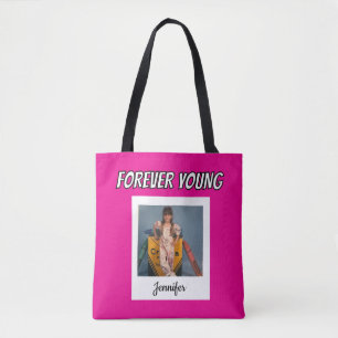 Tote Bag Forever Young Photo Vintage