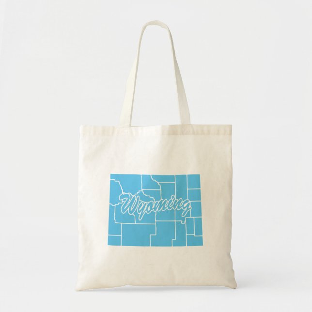 Tote Bag Forme de l'État du Wyoming (Devant)