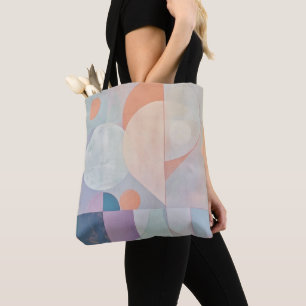 Tote Bag Forme pastel géométrique abstraite du milieu du si