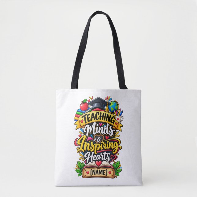 Tote Bag Former les esprits et inspirer les cœurs (Devant)
