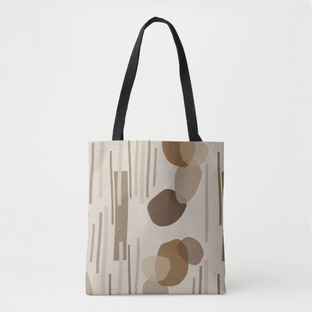 Tote Bag Formes Abstraites en terre cuite (Devant)