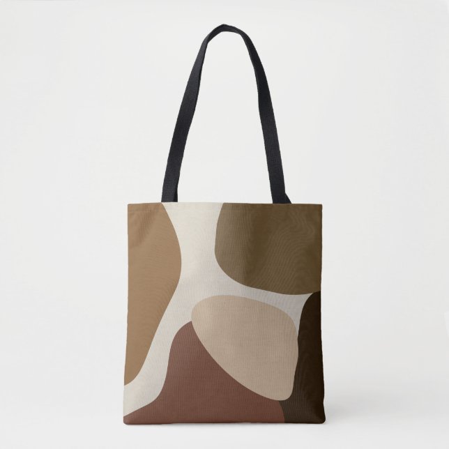 Tote Bag Formes Abstraites en terre cuite (Devant)