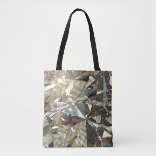 Tote Bag Formes diamant triangulaire : texture stratifiée.