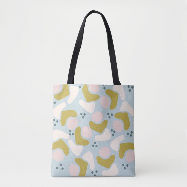 Tote Bag Formes et points pastel (Devant)