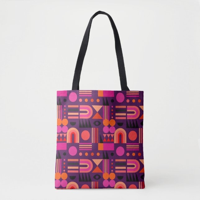 Tote Bag Formes géométriques Abstrait Motif sans couture. (Devant)