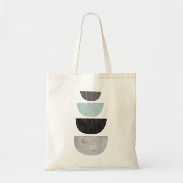 Tote Bag Formes géométriques abstraites Design scandinave (Devant)