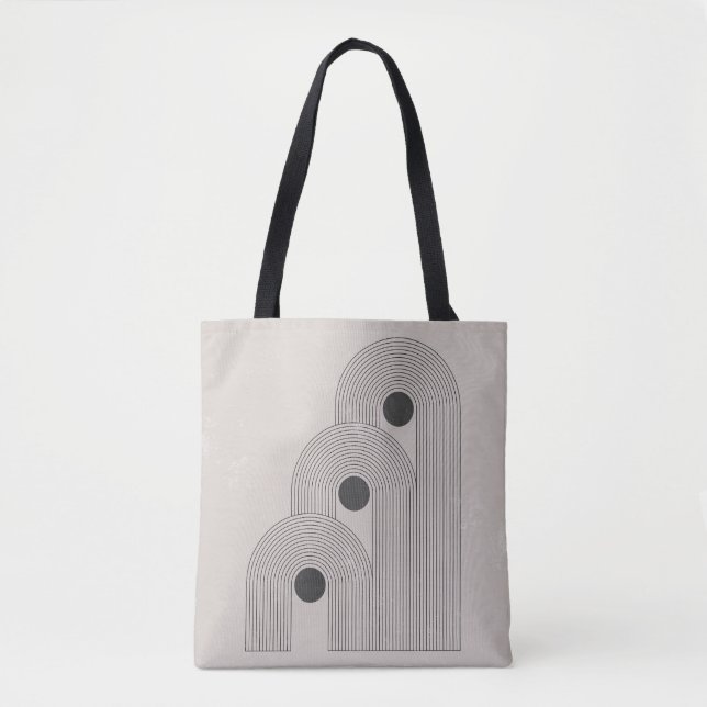 Tote Bag formes géométriques Abstraites du milieu du siècle (Devant)