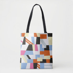 Tote Bag Formes géométriques créatives, conception motif de