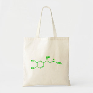 Tote Bag Formule chimique moléculaire d'adrénaline