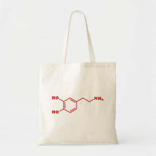 Tote Bag Formule chimique moléculaire de dopamine