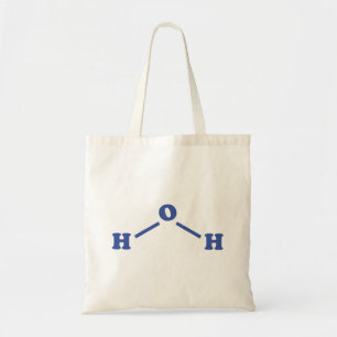 Tote Bag Formule chimique moléculaire de l'eau