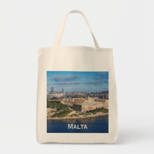 Tote Bag Fort Manoel and Sliema from Valletta, Malta