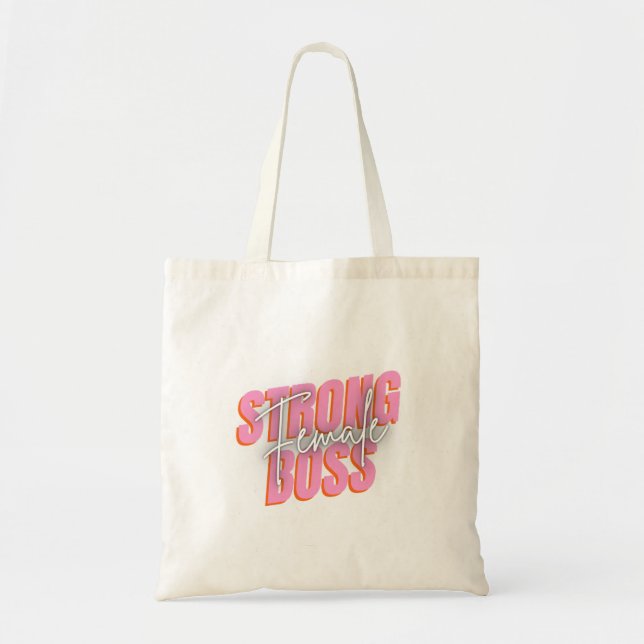 Tote Bag Forte Boss Femme Rose Et Blanc (Devant)