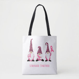 Tote Bag Forte Ensemble Cancer Du Sein Pink Ruban