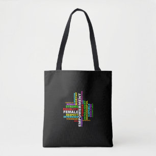 Tote Bag Forte femme Word Cloud