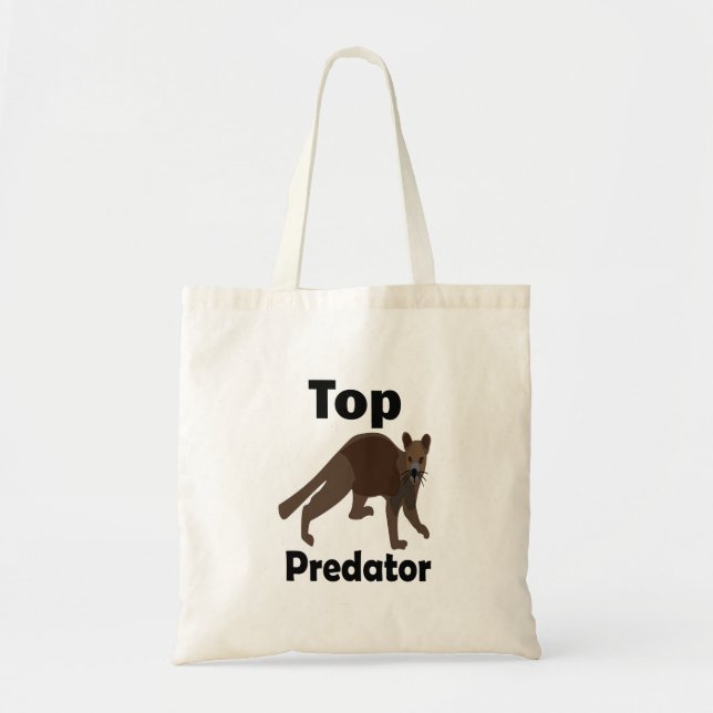 Tote Bag Fossa Madagascar Carnivore Prédateur (Devant)