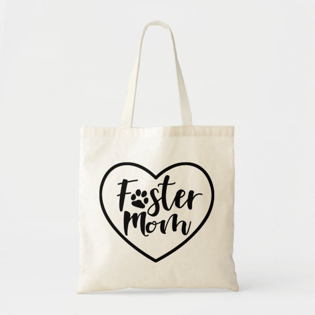 Tote Bag Foster Chien Maman Coeur (Devant)