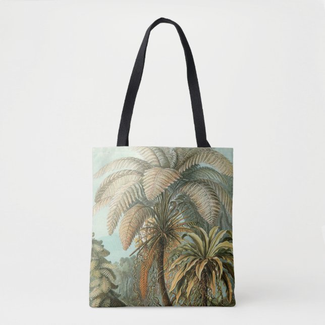 Tote Bag Fougères Palmier Antique Botanique Fougères Art (Devant)