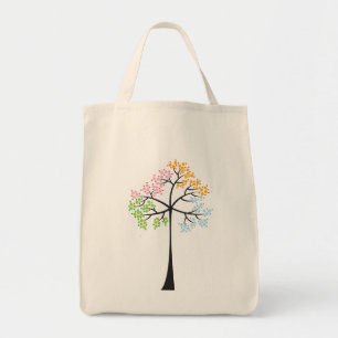 Tote Bag Four Seasons Tree personnalisé cadeau été Fourre-t