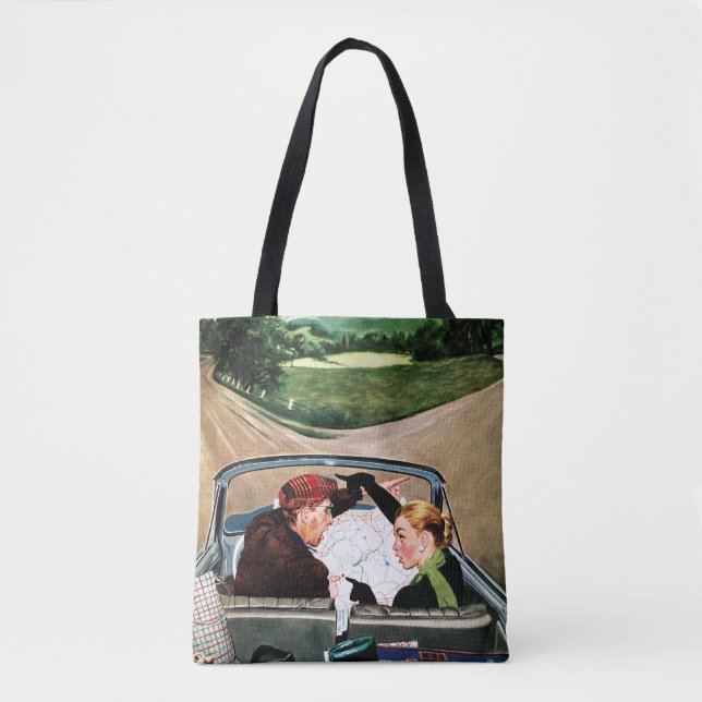 Tote Bag Fourche sur la route (Devant)
