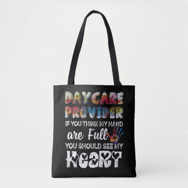 Tote Bag Fournisseur de garderie - Cadeau d'appréciation Ga (Devant)