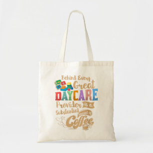 Tote Bag Fournisseur de garderie Enseignant Louveur de café