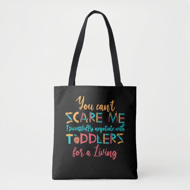 Tote Bag Fournisseur de services de garde d'enfants École E (Devant)